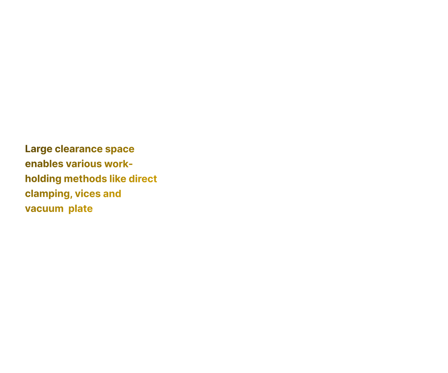 Machine Clearance text